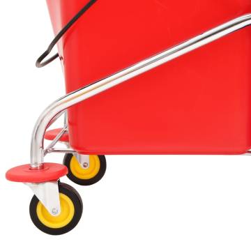 Efficient Cleaning Trolley with Buckets & Wringer | HipoMarket