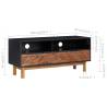 Stylish Acacia Wood TV Cabinet - 100x35x45 cm | Hipo Market