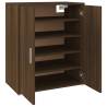 Elegant Brown Oak Shoe Cabinet - Efficient Storage Solution