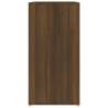 Elegant Brown Oak Shoe Cabinet - Efficient Storage Solution