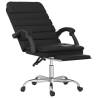 Massage Reclining Office Chair - Black Faux Leather | HipoMarket