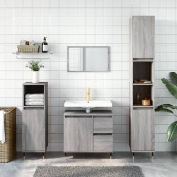 Bathroom Cabinet Grey Sonoma - Stylish Storage Solution