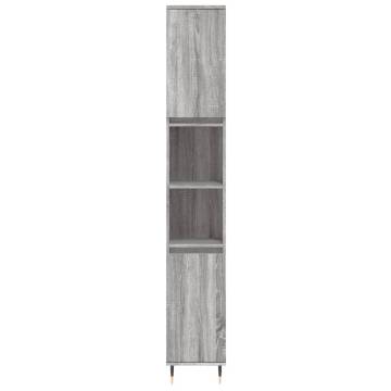 Bathroom Cabinet Grey Sonoma - Stylish Storage Solution