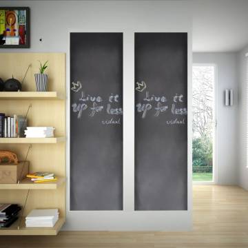 Wall Sticker Blackboard - 0.6 x 3 m, 2 Rolls with Chalks