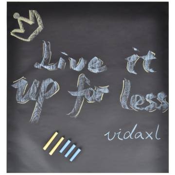 Wall Sticker Blackboard - 0.6 x 3 m, 2 Rolls with Chalks