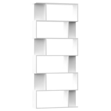 Book Cabinet/Room Divider - White 80x24x192 cm | HipoMarket