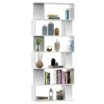 Book Cabinet/Room Divider - White 80x24x192 cm | HipoMarket