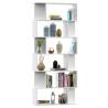 Book Cabinet/Room Divider - White 80x24x192 cm | HipoMarket