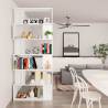 Book Cabinet/Room Divider - White 80x24x192 cm | HipoMarket