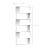 Book Cabinet/Room Divider - White 80x24x192 cm | HipoMarket