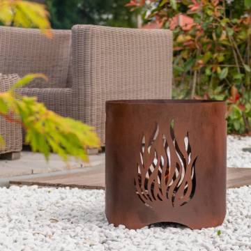 RedFire Kiruna Handmade Garden Fireplace - Rustic Atmosphere