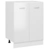 Bottom Cabinet High Gloss White 60x46x81.5 cm Engineered Wood Colour high gloss white Quantity in Package 1 Model 1x bottom cabinet (2 doors) 60 cm Number of 