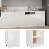 High Gloss White Bottom Cabinet - Space Saving Design