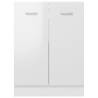 High Gloss White Bottom Cabinet - Space Saving Design