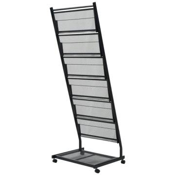 Modern Black Magazine Rack 47.5x43x133 cm | Hipomarket UK