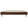 Brown Oak Bed Frame 100x200 cm - Quality Engineered Wood