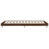 Brown Oak Bed Frame 100x200 cm - Quality Engineered Wood