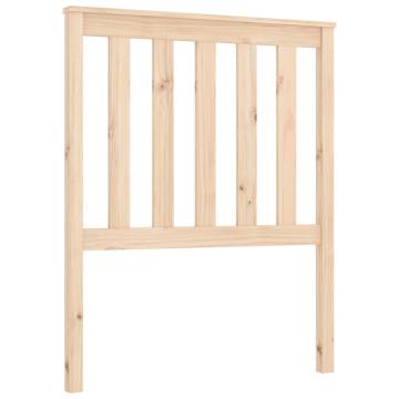 Stylish Solid Wood Pine Bed Headboard - 81x6x101 cm