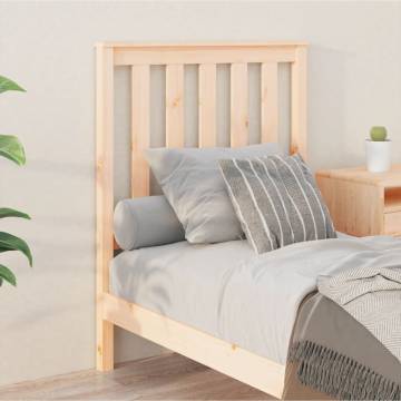 Stylish Solid Wood Pine Bed Headboard - 81x6x101 cm