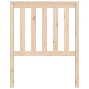 Stylish Solid Wood Pine Bed Headboard - 81x6x101 cm