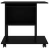 Computer Desk Black 80x50x75 cm - Stylish & Space-Saving