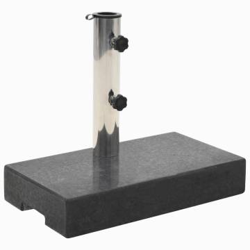 Granite Parasol Base 25 kg - Rectangular Black