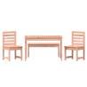 4 Piece Garden Dining Set - Solid Douglas Wood | HipoMarket