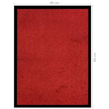 Red Doormat 40x60 cm - Durable & Stylish | HipoMarket