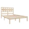 Solid Wood Bed Frame 140x190 cm - Durable & Timeless Design