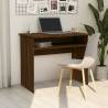 Desk Brown Oak 90x50x74 cm Engineered Wood Colour brown oak 