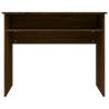 Brown Oak Desk - Stylish Engineered Wood at Hipomarket UK