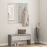 Hallway Furniture Set Concrete Grey Engineered Wood Colour concrete grey 