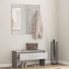 Hallway Furniture Set - Concrete Grey Engineered Wood