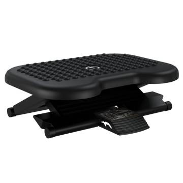 Ergonomic Footrest Black - 46x34.5cm for Comfort & Relief