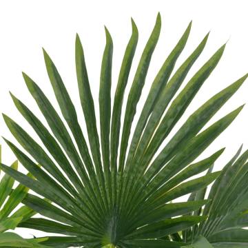 Lifelike 70 cm Artificial Palm Plant with Pot - Green