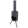 RedFire Garden Fireplace Fuego Small Black - Durable & Stylish