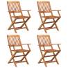 5 Piece Garden Dining Set - Solid Acacia Wood Furniture