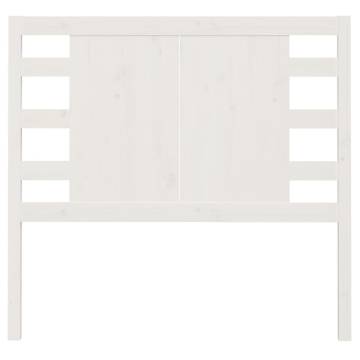 Stylish Solid Pine White Headboard 96x4x100 cm - HipoMarket