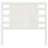 Stylish Solid Pine White Headboard 96x4x100 cm - HipoMarket