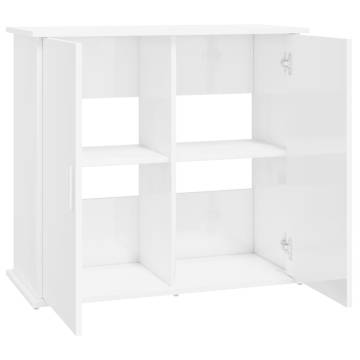 High Gloss White Aquarium Stand - 81x36x73 cm | Hipo Market