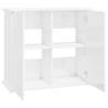 High Gloss White Aquarium Stand - 81x36x73 cm | Hipo Market