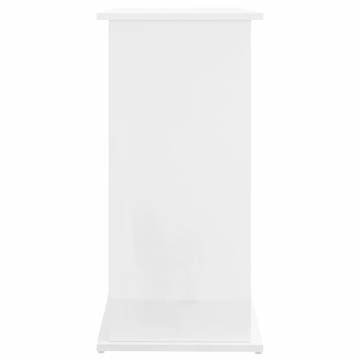 High Gloss White Aquarium Stand - 81x36x73 cm | Hipo Market