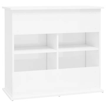 High Gloss White Aquarium Stand - 81x36x73 cm | Hipo Market