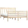 Solid Wood Bed Frame 120x190 cm - Classic Small Double Design