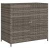 Garden Storage Cabinet Grey - 83x45x76 cm Poly Rattan