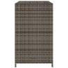 Garden Storage Cabinet Grey - 83x45x76 cm Poly Rattan