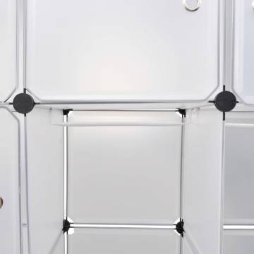 Modular Cabinet 14 Compartments - Stylish White Storage Solution