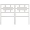 White Solid Wood Bed Headboard - 145.5x4x100 cm | HipoMarket