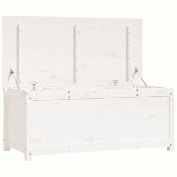 Storage Box White 110x50x45.5 cm | Solid Pinewood