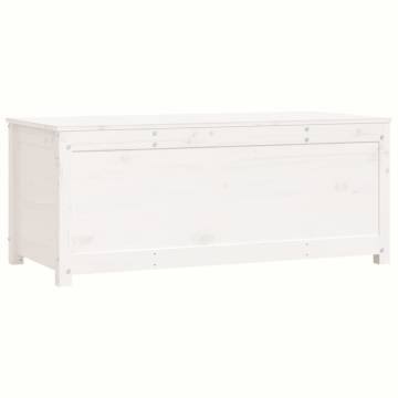 Storage Box White 110x50x45.5 cm | Solid Pinewood